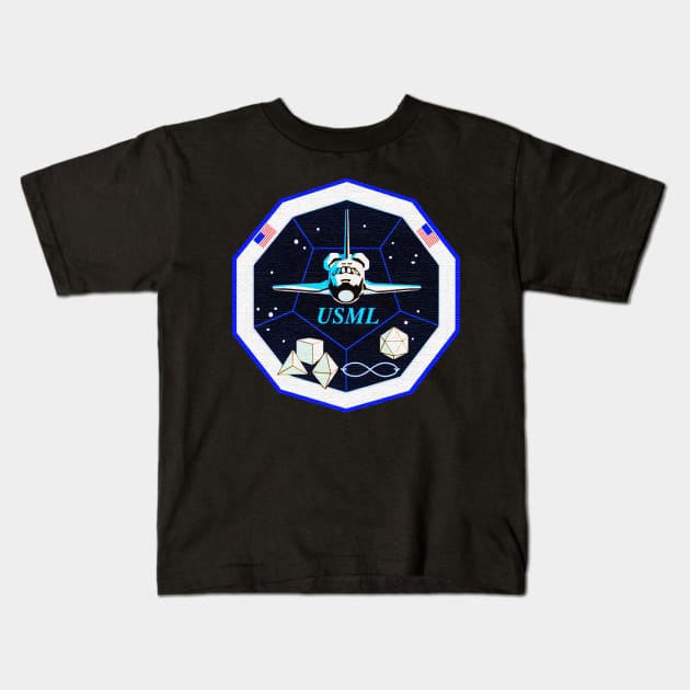 Black Panther Art - NASA Space Badge 48 Kids T-Shirt by The Black Panther